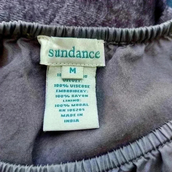 Sundance Boho Embroidered Peasant Top - Picture 4 of 6